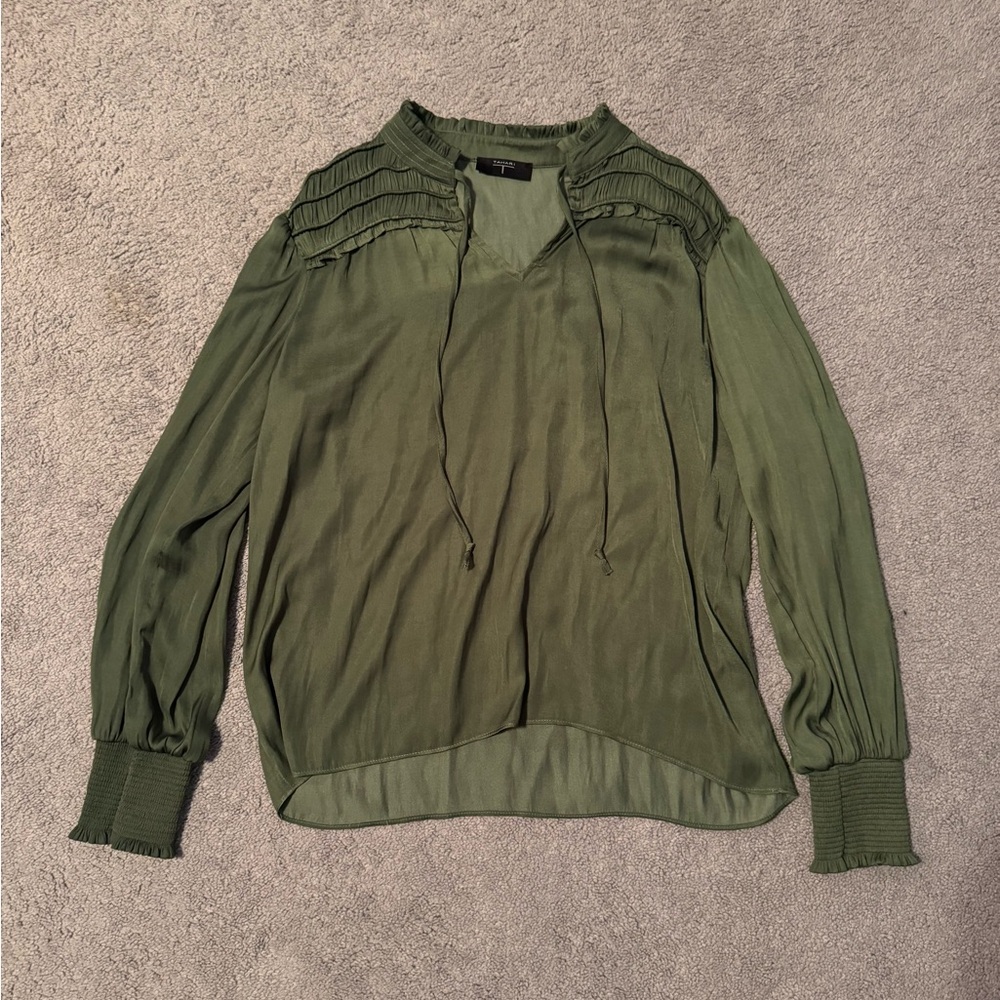 Green Tahari Blouse